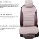 Suninbox Car Seat Covers Universal Car Seat Covers Pads Mat,Buckwheat Hull Bottom Seat Covers for Cars,Cooling Seat Covers Breathable Comfortable Ventilated (Beige Front Seat)