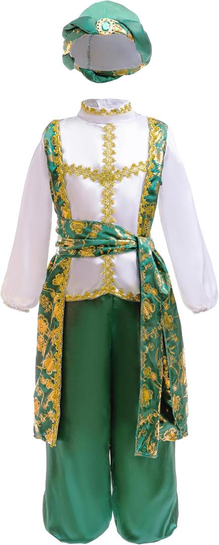 Dressy Daisy Boys Arabian Prince Costume Set, Purple, Size Large