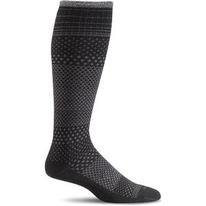 Sockwell Women's Micro Grade Moderate Graduated Compression Sock, Black - M/ L