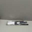 WEIXINHAI Curtain Rods for Windows 32-75 Inch, 7/8 Inch Diameter Adjustable Tension Curtain Rod No Drilling, Spring Rods for Windows Door Kitchen, Black