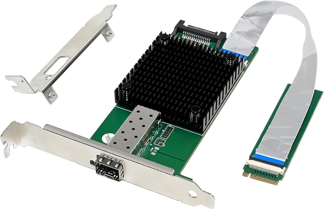 M.2 (M Key) to 10GbE SFP+ Network Card, Single SFP+ Port with Intel 82599 chip,10 Gigabit Ethernet Card NIC for Windows, Linux, UEFI