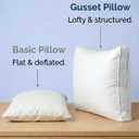 Bed Pillows for Sleeping Queen Size Set of 2 - Super Soft & Fluffy w/ Down Alternative Filling - Hotel Luxury Quality, Gusseted Pillow for Back, Stomach & Side Sleepers - Comfy & Breathable - White