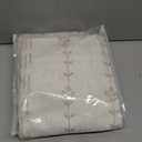 72 Inch Curtains Long,Sheer Semi Light Filtering Linen Boho Curtains for Bedroom Living Room 72 Inch Length 2 Panels Set