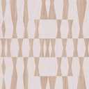 Tempaper Beige Textured Faux Grasscloth Geo Removable Peel and Stick Wallpaper, 20.5 in X 16.5 ft, Made in The USA, Jute