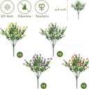 NETAP Outdoor Artificial Flowers UV Resistant, 20 Bundles Fake Realistic Floral Greenery Plants for Outside Porch, Window Boxes, Garden, Yard, Inside Home Table Decor, MixColorA