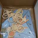 28 Pcs Bridal Shower Game Ring Toss Bridal Shower Game Set Include 1 Diamond Board 15 Wooden Diamond Rings 12 Hooks for Wedding Engagement Bachelorette Party Favors, Blue