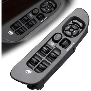 Driver Side Power Master Window Switch with Black Panel Bezel Fit for Dodge Ram 1500 2500 2002-2008 Ram 3500 2002-2009 Ram 4500 2002-2010 Replaces 56049805AB 68171680AB 5GU34DX9AC