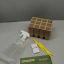 Doubleggs 120 Cells Seed Starter Tray, 10 Pack Biodegradable Peat Pots with 100 Labels, Plant Starter Kit for Seedlings