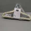 Amazon Basics Slim, Velvet, Non-Slip Suit Clothes Hangers, Ivory/Beige- Pack of 30