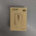 TECKNET Wireless Mouse (2.4G & BT5.0/3.0) Silent 4800 DPI Computer USB A & Bluetooth Mouse 6 Buttons, Wide Compatibility - Grey