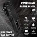 Men's Hair Clippers for Professional Hair Trimmer Cordless Rechargeable Powerful Beard Trimmer Hair Cutting Grooming Tool