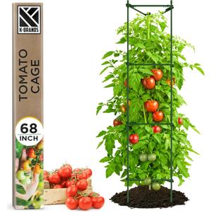 K-Brands Tomato Cage  Premium Tomato Plant Stakes Support Cages Trellis for Garden and Pots (Upto 68 Inches Tall)