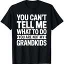 You Can't Tell Me What to Do You are Not My Grandkids Shirt T-Shirt, L