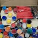 Blosssound 36 Set Outer Space Party Favors Space DIY Wooden Paint Crafts Kit Galaxy Birthday Party Supplies Thank You for Coming Gifts Bulk for Goodie Bags Stuffers Prizes Decor