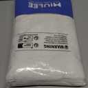 MIULEE Natural White Linen Curtains 84 Inch Long for Bedroom Living Room, Soft Thick Linen Textured Window Drapes Semi Sheer Light Filtering Rod Pocket Back Tab Neutral Farmhouse Cream Ivory 2 Panels