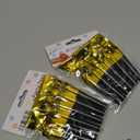 Sumind 24 Pieces Gold Noise Makers Glitter Noise Makers Metallic Fringed Party Blowers for Adults Birthday Graduation Sporting Events 2025 New Years Party Favor Supplies