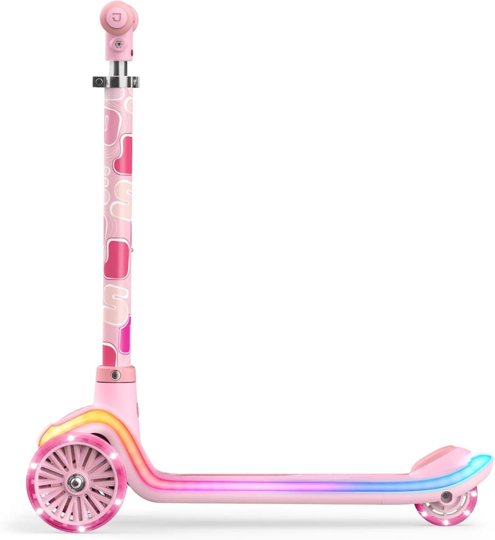 Jetson Twee 3-Wheel Light-Up Kick Scooter, Kids’ Scooter with LavaTech Deck Lights, Adjustable Handlebar Height, 4.7-Inch Wheels, Ages 3+