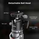 SmallRig 166.5cm / 65.6" Carbon Fiber Monopod for Camera, Compact Camera Monopod with One-Touch Height Adjustment, Max. 5kg Playload Ball Head, Storage Size of 68cm / 26.8", Weighs 1.72kg / 3.8lb