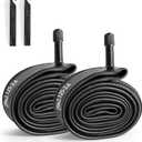 2 Pack 29 Inch Bike Tube, 29" Bicycle Tube for 29 x 2.125/2.2/2.25/2.3/2.35/2.4 Bike Tire, Butyl Rubber Inner Tube with 2 Tire Levers for Mountain MTB Bike