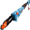 SENIX 8A Corded Electric Pole Saw, 8 Inch Telescoping Pole Chainsaw 14ft Max Reach, Lightweight Tree Trimmer for High Limbs, Branch Cutter & Wood Pruner