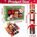 12 Pack Christmas No-Snap Party Table Favors, Christmas Table Favor with Party Hat, Joke & Little Gifts Inside for Kids and Adults, Xmas Table Decorations Seasonal Holiday Dinner Traditions Supplies