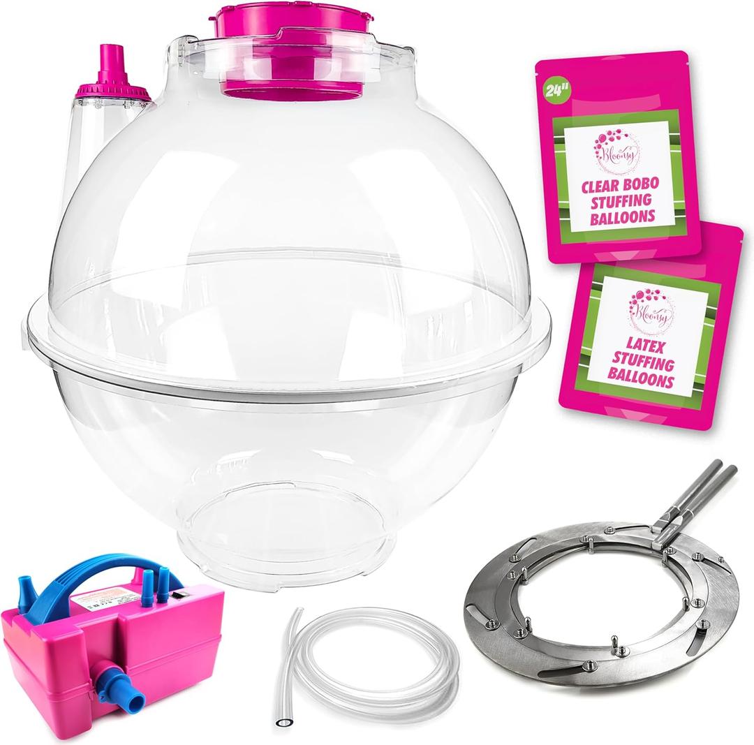 BLOONSY Balloon Stuffing Machine | Balloon Stuffer Machine Kit with Electric Air Pump and Expander Tool