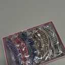 Mesovor 6 Pack Flat Claw Clips for Women, Strong Hold French Flat Hair Clips for Thick Thin Hair | 3.94" Nonslip Large Square Lay Flat Hairclips (Morandi Matte)