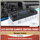 599-009 A/C Heater Climate Control Panel Module Switch for Cadillac Escalade ESV EXT 2003-2006 for Hummer H2 2003-2007 for Chevy Avalanche Silverado Tahoe 2003-2007 for GMC Sierra Yukon 2003-2007