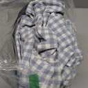 Nayoroom Gingham Duvet Cover King Size 100% Washed Cotton Blue Plaid Checkered Comforter Cover 3 Pcs Soft Breathable Grid Farmhouse Dorm Bedding Set for All Seasons