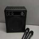 Karaoke Machine, Portable Bluetooth Karaoke Speaker with 2 Wireless Microphones, PA System for Adults Kids with LED Lights & Echo Adjustment, Supports TWS/TF/USB/AUX for Home Party (T03-2 MICS)