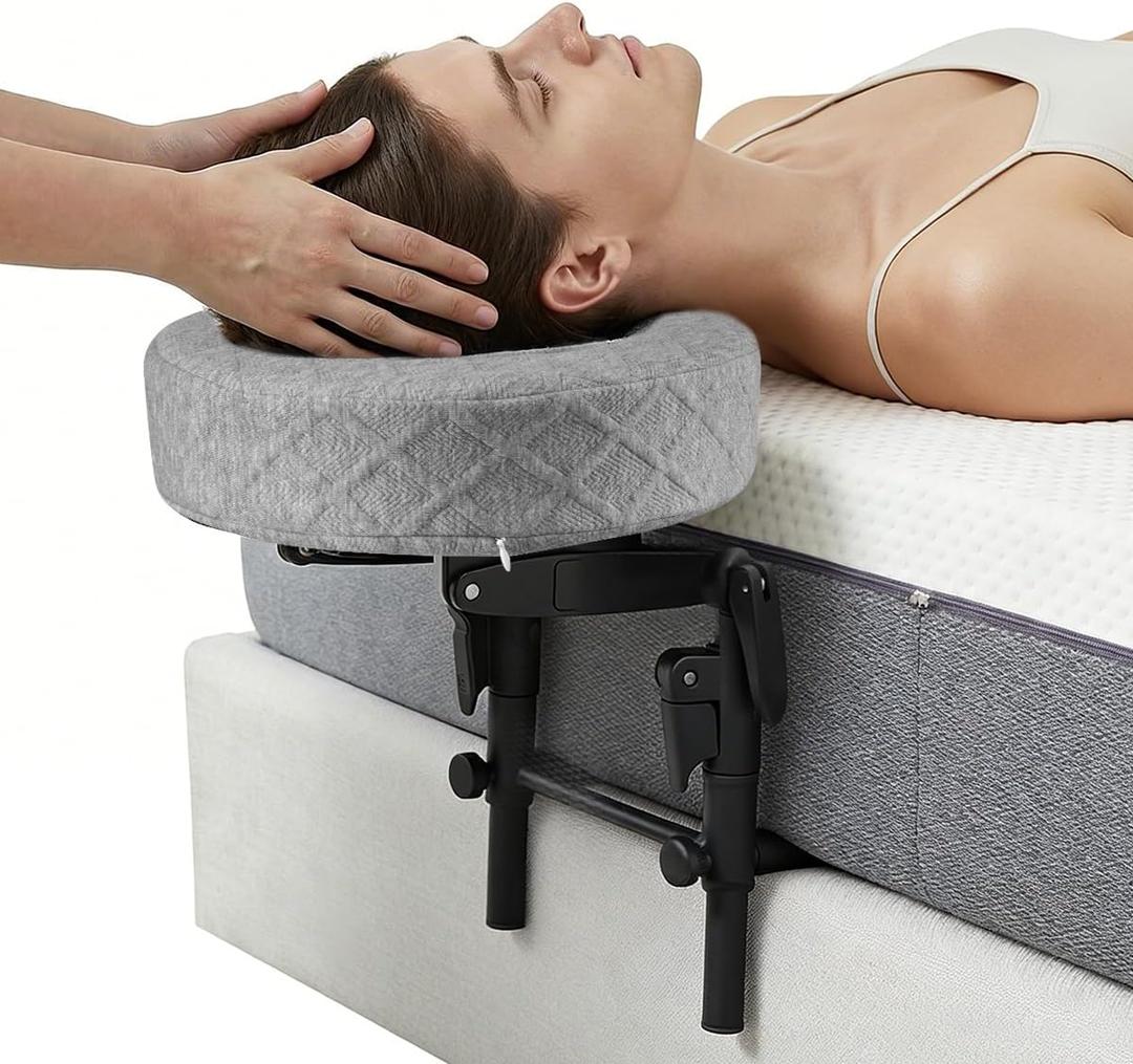 Massage Headrest for Bed, Adjustable Massage Face Cradle at Home, Portable Bed Massage Head Holder, Mattress Massage Table Head Rest for Salon Spa, Face Down Pillow After Eye Surgery