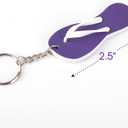 ArtCreativity Flip Flop Keychains, Set of 36, Fun Key Chains for Backpack, Luggage, Great Giveaways for Luau, Beach, & Pool Parties, Cool Goody Bag Fillers & Small Prizes for Kids, Summer Party Favors