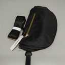 Spacious Nylon Crossbody Bag Bum Bag Handbags Wallets Purses Trendy Shoulder Bag for Women (Black)