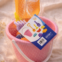 Set of Sand Toys Bucket Pink, 9 Pcs