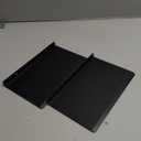 RealPlus Metal Floating Shelf Wall Mounted (12 inch x 8 inch) Heavy Duty Steel Display Shelves, Black (Pack of 2)