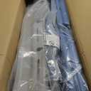 BIERUM 7 in 1 Toddler Slide, L-Shaped Baby Slide for Toddlers Age 1-3 with Basketball Hoop, Ring Toss, Storage Space, Outdoor Indoor Slide Playset Toddler Playground Blue Gray