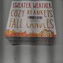 Fall Home Decor, Autumn Wooden Sign Decor Desk Sign Sweater Weather Wooden Block Sign Rustic Home Shelf Wall Decoration Pack of 2