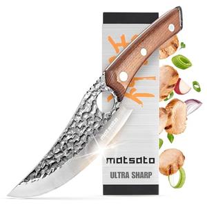 Chef Knife - Perfect Kitchen Knive. Japanese Knife for Cooking, Chopping. Japanese Style Knive for Home, Camping, BBQ. For Balance & Control