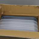 Food Storage Containers with Lids, Plastic Cookie Storage Containers Airtight, 4-Layer Stackable Food Containers Dumpling Storage Box, Blue