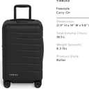 Timbuk2 FreeStyle Carry-On Luggage, Hardshell Spinner Suitcase with Wheels, Lightweight Polycarbonate Carry On Suitcase, Expandable Travel Luggage with TSA Lock, 21” Black