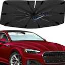 Windshield Sun Shade Umbrella for Audi A4 A5&S5 RS5 2018-2026, Foldable Car Sunshade for Front Window, Highly Reflective Auto Sun Shield Visor for UV Protection, Keep Car Cool Accessories