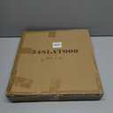 SwallowLiving Small Round End Table - Side Table with Solid Wood Top & Sturdy Metal Legs, Space-Saving Accent Table for Living Room, Bedroom, Balcony - Easy Assembly, Minimalist Modern Design