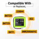 Updated 7.2v 2000mah ni-mh Battery Pack 228844 Control Panel Security System Alarm Battery for BATT1X BATT2X 6MR2000AAY4Z 10-000009-001 10-000013-001 PERS-4200