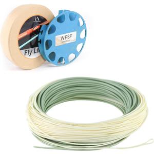 Maxcatch Outbound Saltwater Fly Line Weight Forward Floating Fly Fishing Line with 2 Welded Loops 100FT WF6F/7F/8F/9F/10F