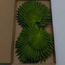 6 Pcs Pu Foam Artificial Palm Leaves Faux Palm Tropical Leaves Fake Palm Fronds for DIY Wedding Bouquets Fake Leaves for Centerpieces Arrangements Bridal Shower Palm Leaf for Party Home Decorations