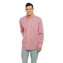 Vantage Men's Collegiate Easy-Care Long Sleeve Gingham Check Button Down Shirt, LG