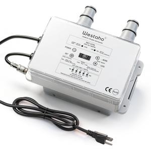 Salt Chlorine Generator, Westaho Salt Water Pool Chlorinator System with USA-Made Titanium Cells, for Above Ground Pools up to 7,000 Gallons, Compatible with Intex Pools