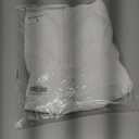 SUNNOW Women's Elegant Blouse Shirt with Plunging Double V-Neckline & Back Ties Puff Long Sleeves with Button Cuffs (White, L)