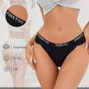 FINETOO Cotton Underwear for Women Cheeky Panties Sexy Hipster Bikini Underwear Elastic Waistband Stretch Briefs 5 Pack (XL)