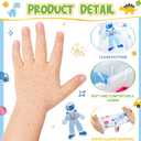 Xtinmee 20 Pairs Eczema Gloves for Kids Cotton Moisturizing Gloves for Sensitive Irritated Skin Eczema Reusable Elastic Hand Cover Soft and Does Not Hurt(Age 3-4 Years)